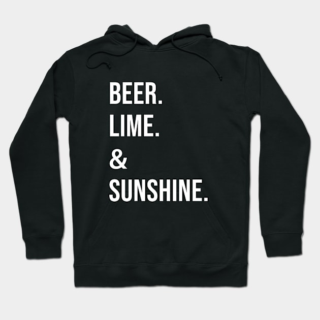 Beer lime and sunshine Hoodie by martinroj